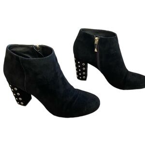 Kate Spade Bootie Suede Gold Studded S 10.5